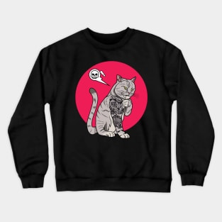 Gangsta cat Crewneck Sweatshirt